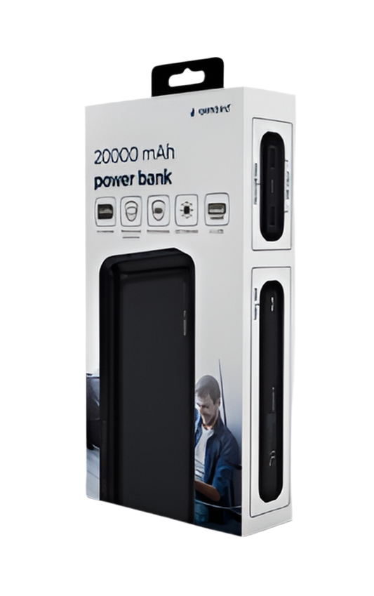 Gembird 20000 mAh power bank black PB20-02