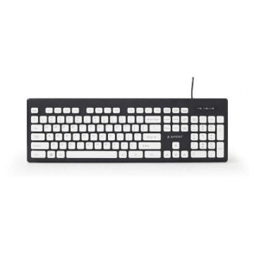 Gembird Chocolate Silent Keyboard USB US Layout Black KB-CH-01